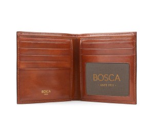 Bosca I.D. Hipster Credit Card Wallet Brown | AUICD98382
