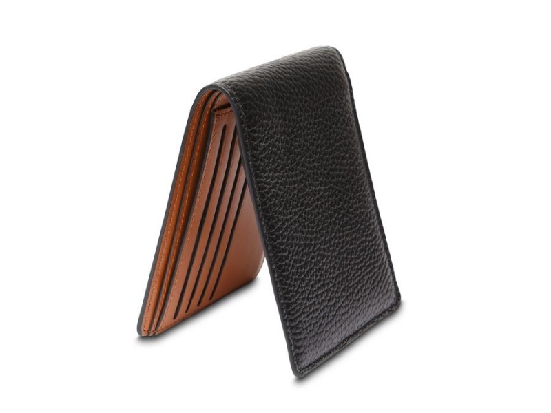 Bosca 8 Pocket Wallet Monfrini Contrast Black / Brown | AUDFL69992