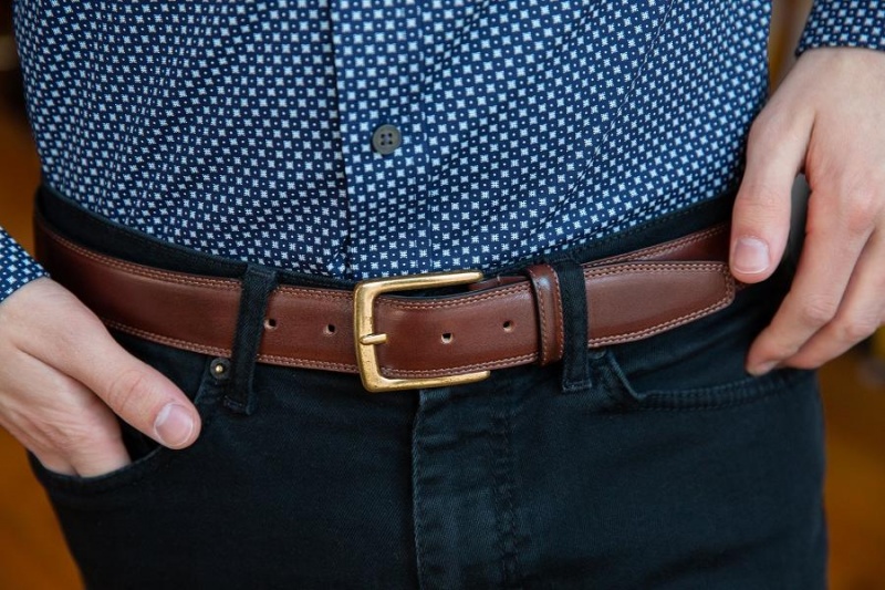 Bosca Amalfi Belt Brown | AUEAH22014