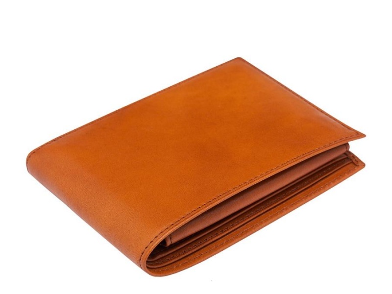 Bosca Credit Wallet with I.D. Passcase -Saddle- Brown | AUCVG74061