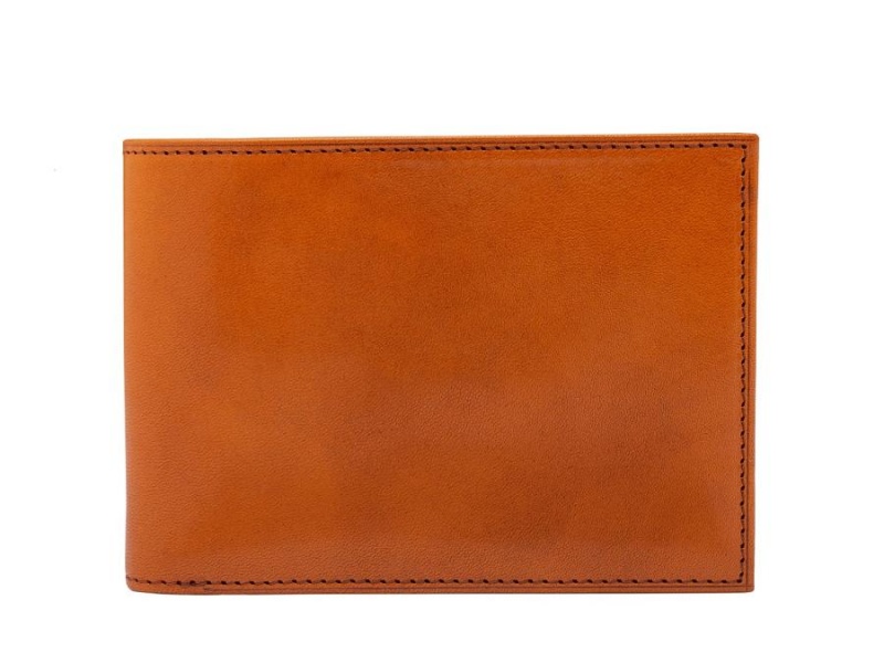 Bosca Credit Wallet with I.D. Passcase -Saddle- Brown | AUCVG74061