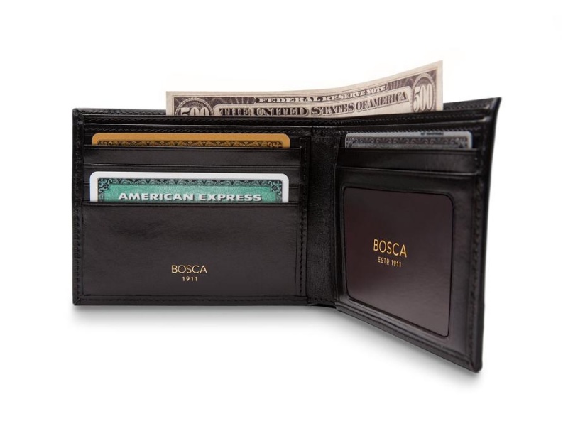 Bosca Executive I.D. Wallet Black | XAUGW85498