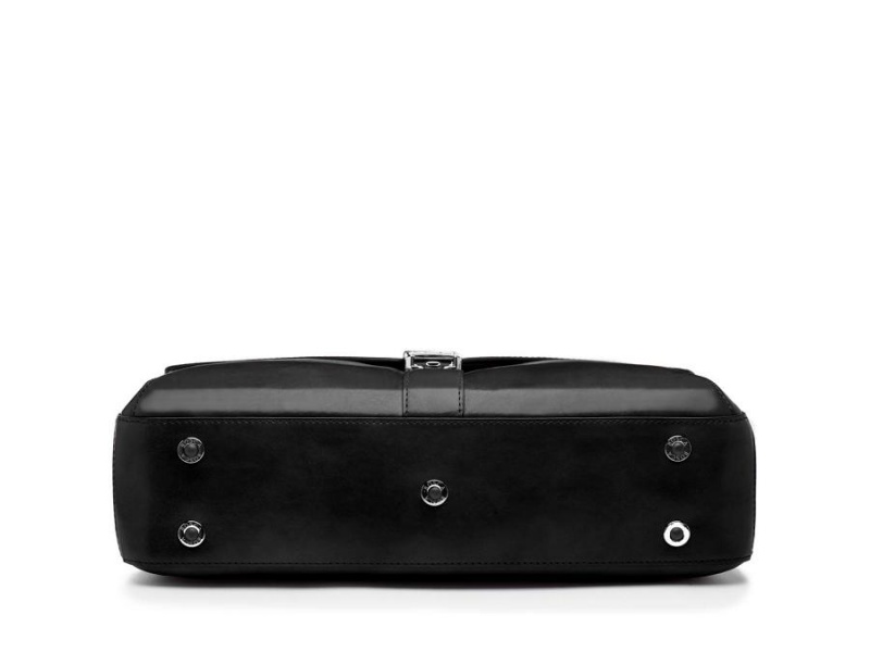 Bosca Flapover Briefcase Black | LAUSX12248