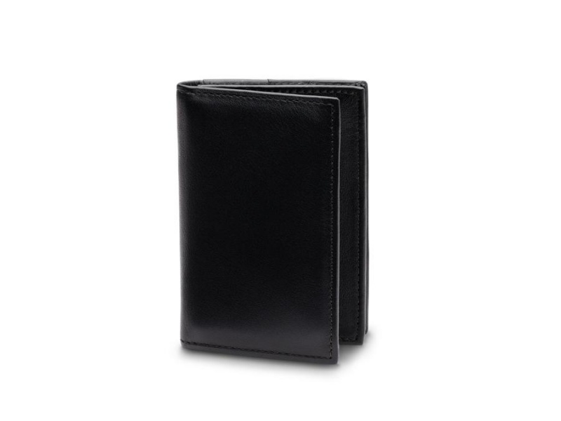 Bosca Full Gusset, 2 pkt Card Case W/ I.D. Black | BAUSO72211