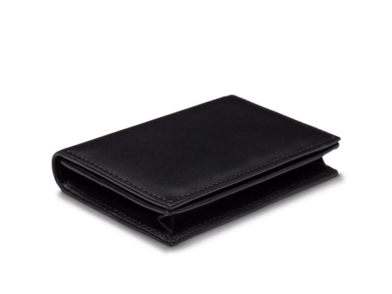 Bosca Full Gusset, 2 pkt Card Case W/ I.D. Black | BAUSO72211