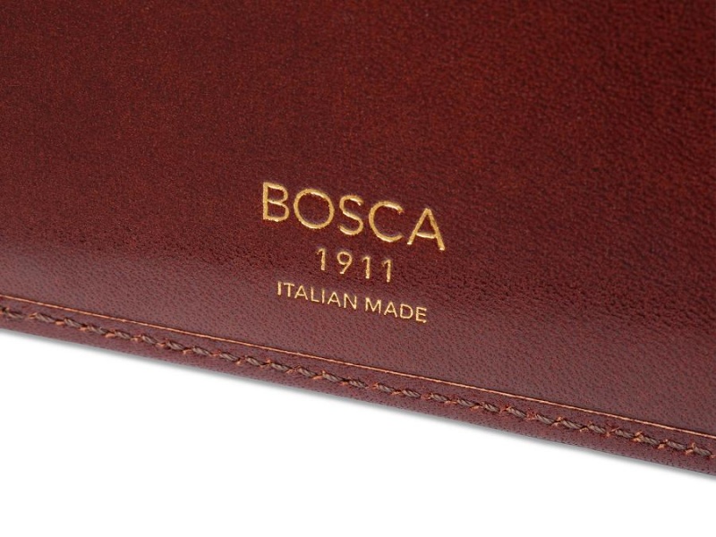 Bosca Italia 8 Pocket Wallet Brown | LAUSX59459