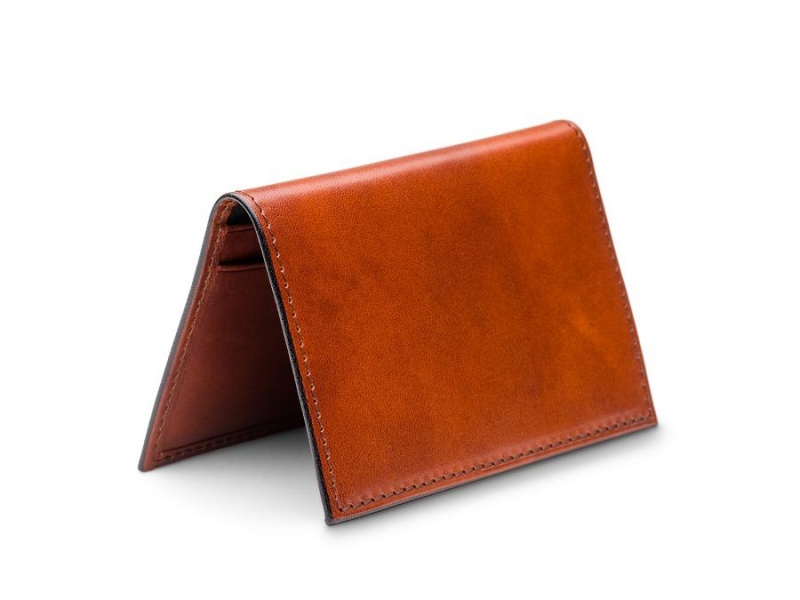 Bosca Italia Calling Card Case Brown | AUZDE85566