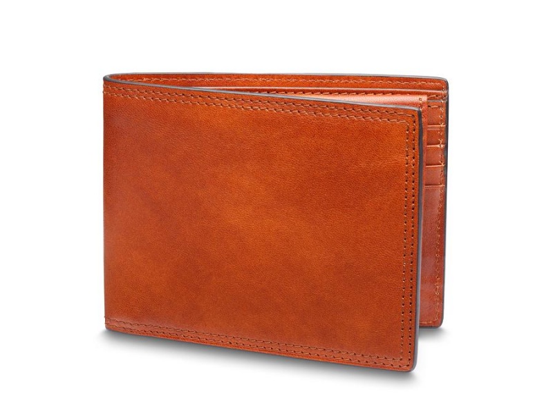Bosca Italia Dolce Credit Wallet w/ I.D. Passcase Brown | AAUDF50481