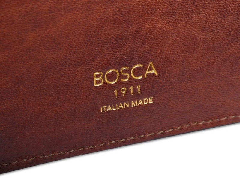 Bosca Italia Dolce Small Bifold Wallet Brown | AUXMI15617