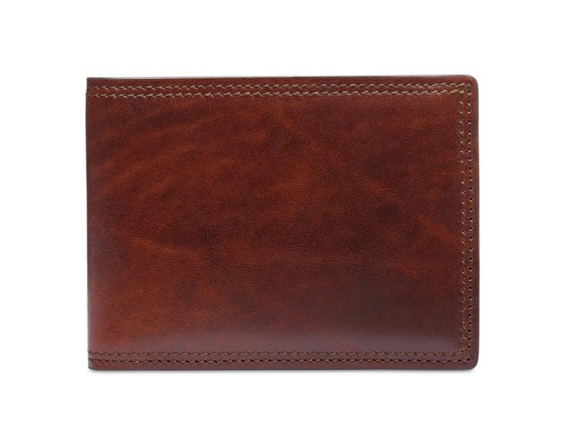 Bosca Italia Dolce Small Bifold Wallet Brown | AUXMI15617