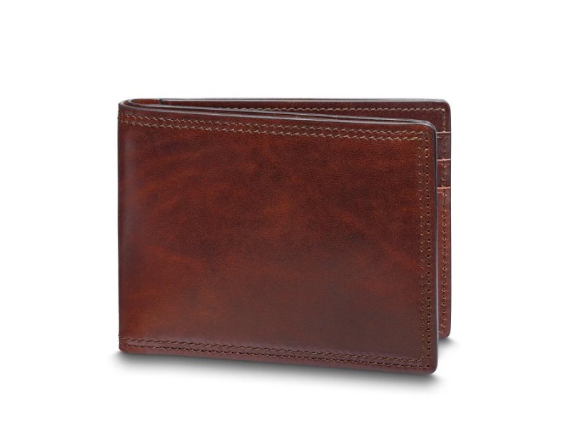Bosca Italia Dolce Small Bifold Wallet Brown | AUXMI15617