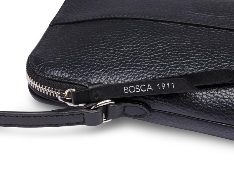 Bosca Italia London Crossbody Mini Purse Black | AUXMI29295