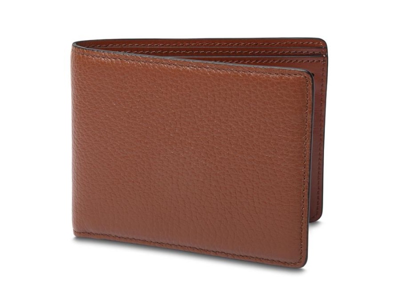 Bosca Italia Slim 10 Pocket Flip I.D. Bifold Brown | AUQAV90788