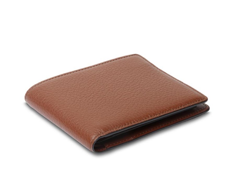 Bosca Italia Slim 10 Pocket Flip I.D. Bifold Brown | AUQAV90788