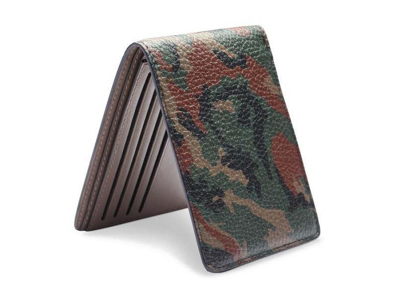 Bosca Italia Slim 8 Slot Pocket Wallet Camo | FAUUI61234