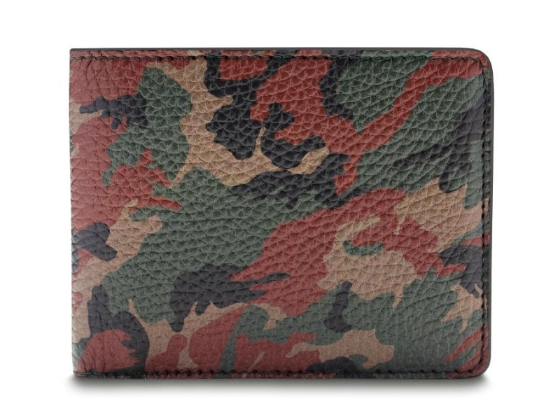 Bosca Italia Slim 8 Slot Pocket Wallet Camo | FAUUI61234