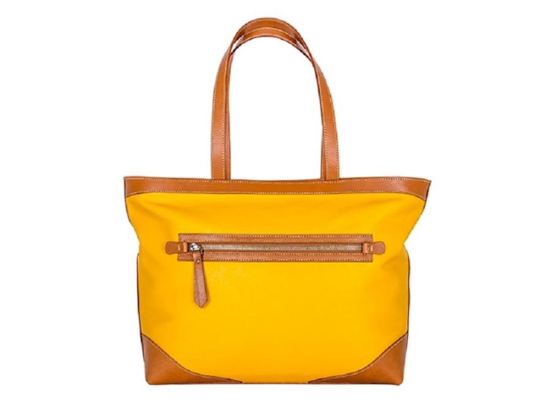 Bosca Jewel Tone Tote Brown / Yellow | AUNEJ88991
