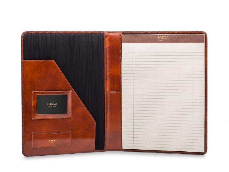 Bosca Leather Portfolio Brown | AUDYB38395