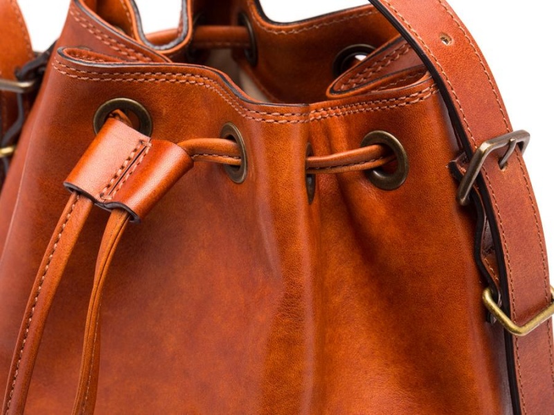 Bosca Mini Bucket Bag Brown | LAUTR86228