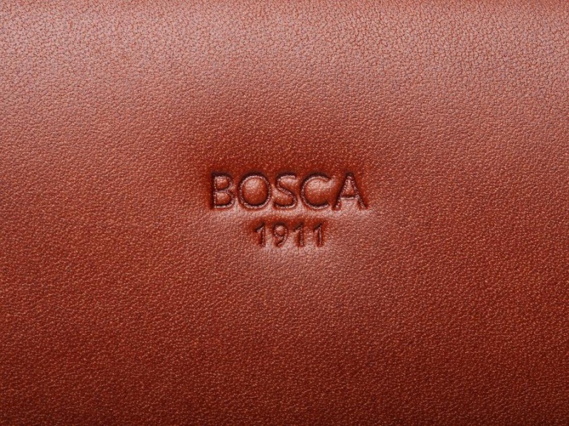Bosca Pencil Pouch Brown | UAUTG76321