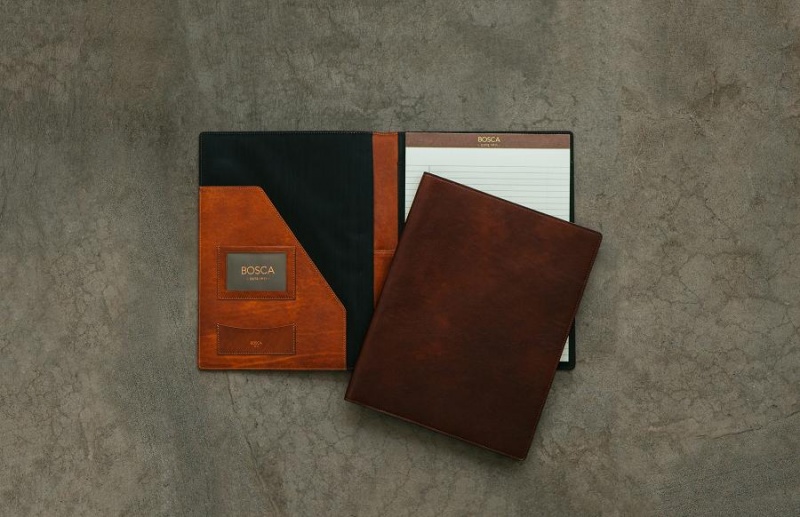 Bosca Soft Cover Portfolio Brown | QAUWA36859